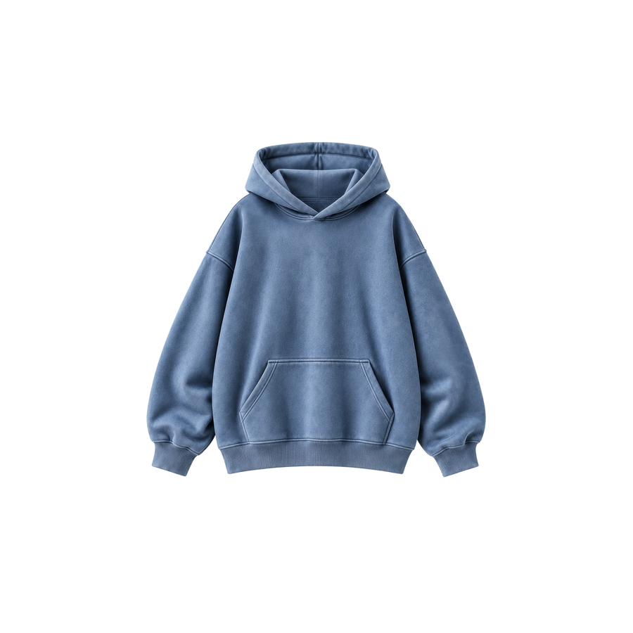 Skinny Bitch After Hours Blue Acid Wash Hoodie