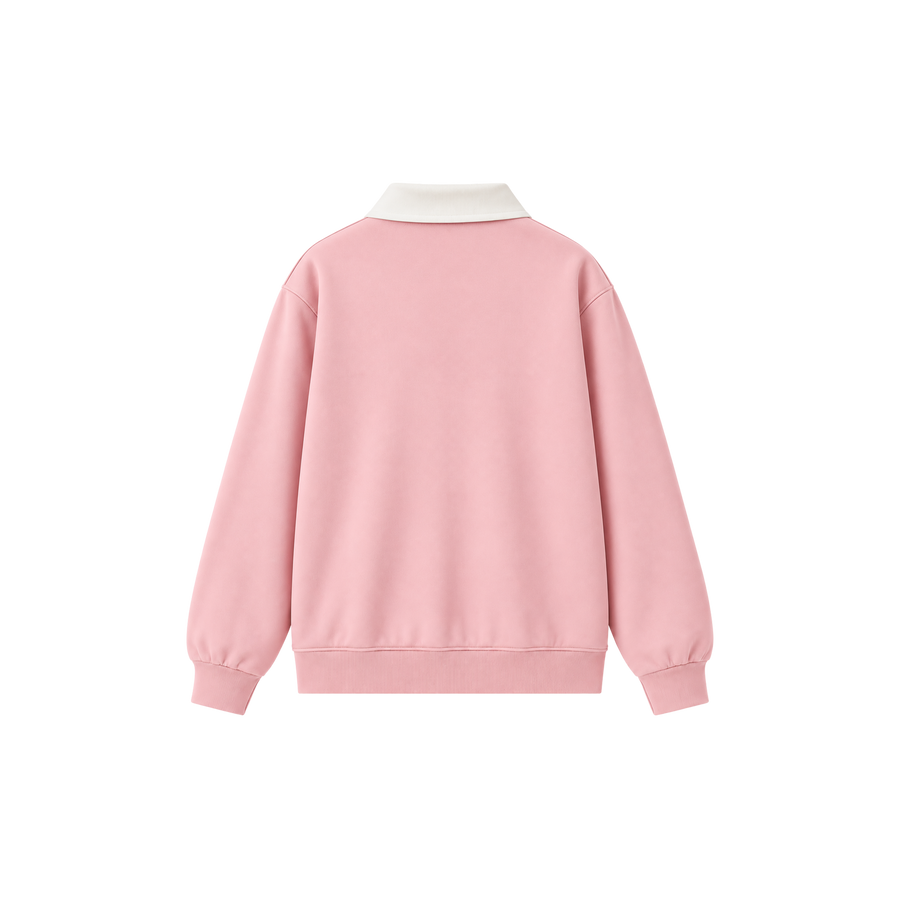 Skinny Bitch Court Society Powder Pink Polo Sweatshirt