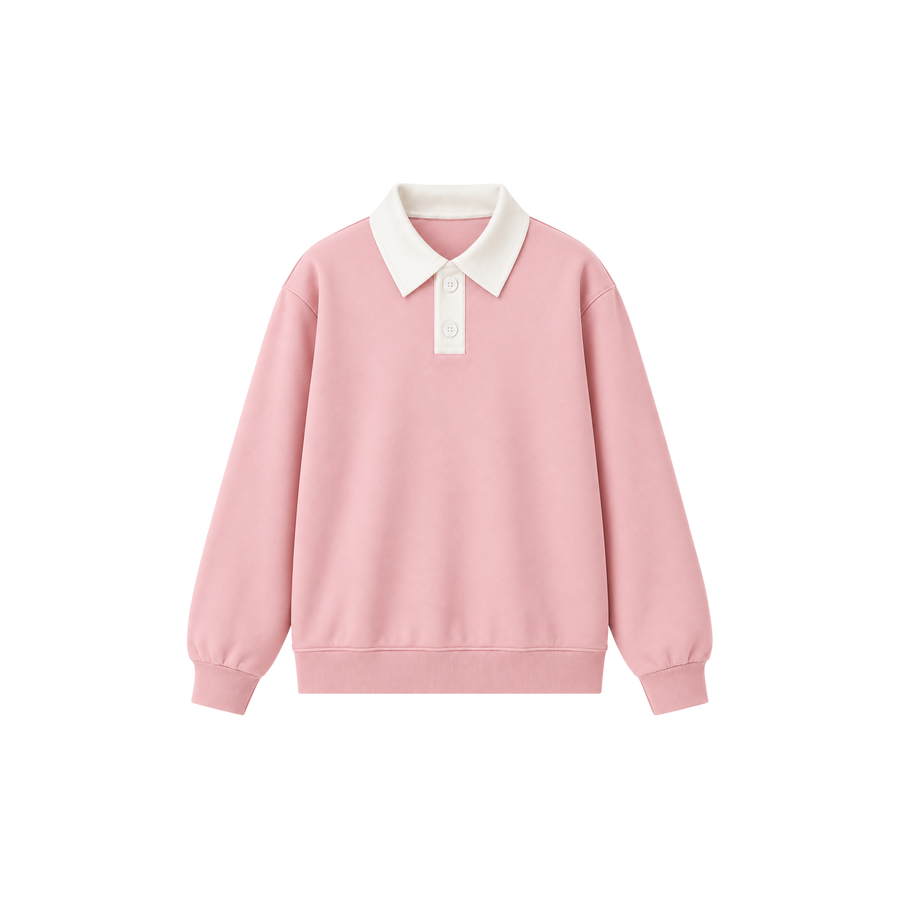 Skinny Bitch Court Society Powder Pink Polo Sweatshirt