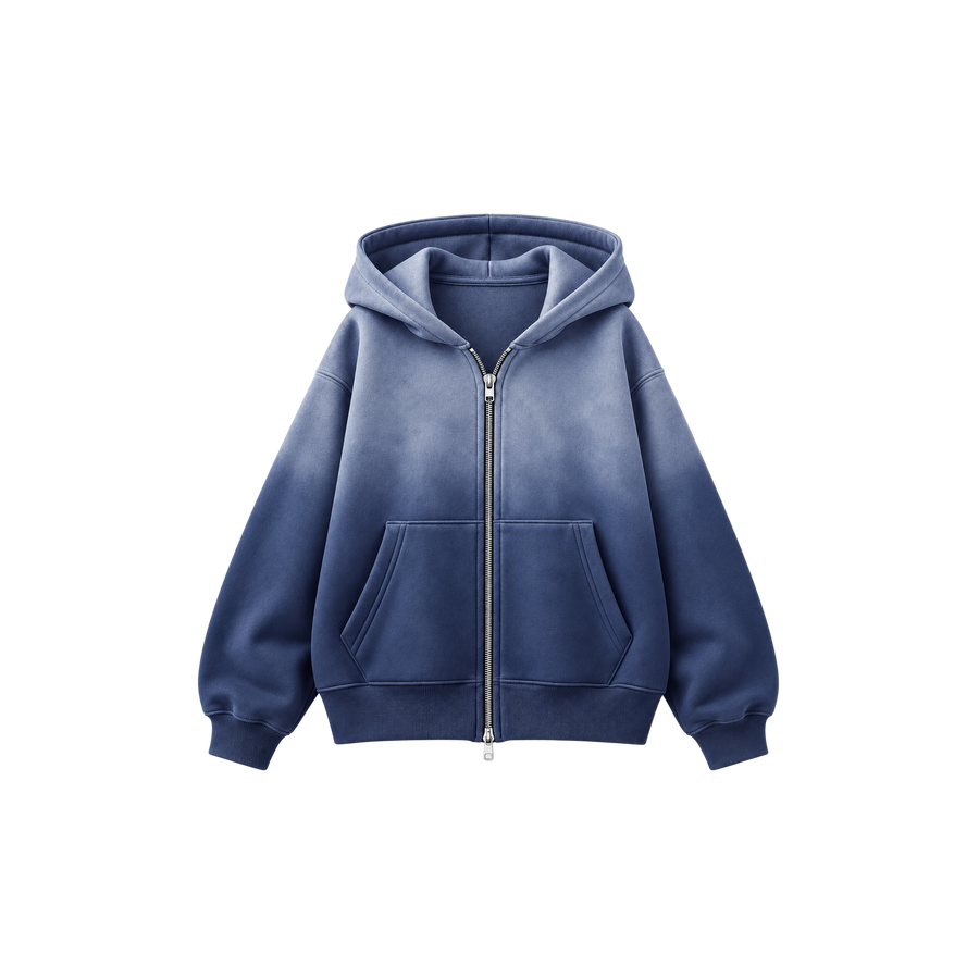 Skinny Bitch Motion Orchid Blue Zip-Up Hoodie