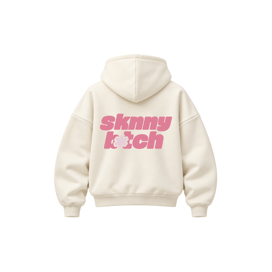 Skinny Bitch Rebel Muse Off White Hoodie