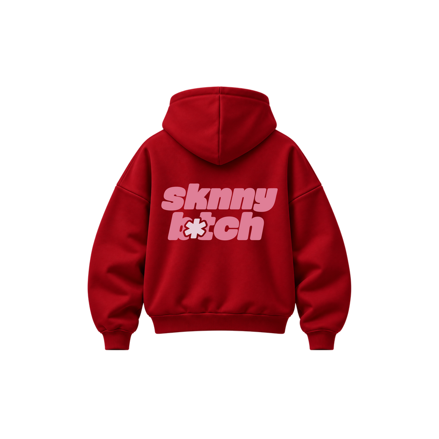 Skinny Bitch Rebel Muse Red Hoodie