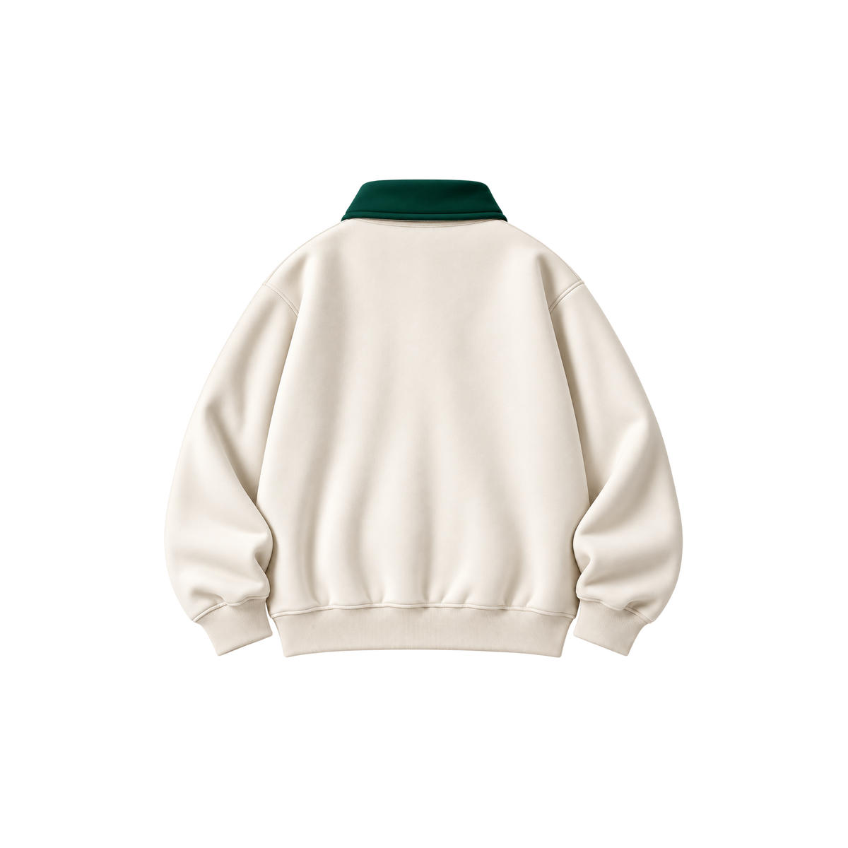Skinny Bitch RetroMuse White Forest Gree Quarter Zip Sweatshirt