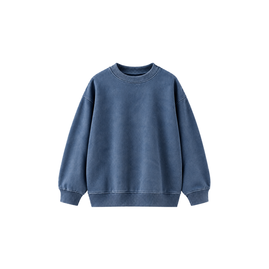 Skinny Bitch Sculpt Club Blue Acid Wash Sweatshirt