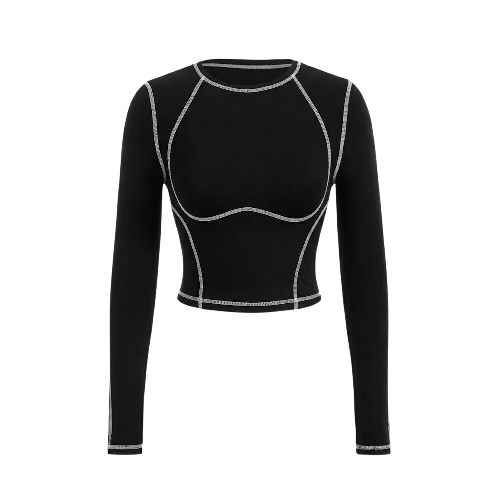 Sknny B*tch Aero Sculpt Black Active Tee