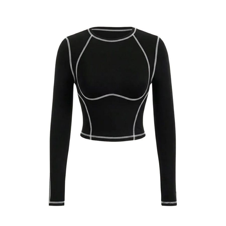 Sknny B*tch Aero Sculpt Black Active Tee