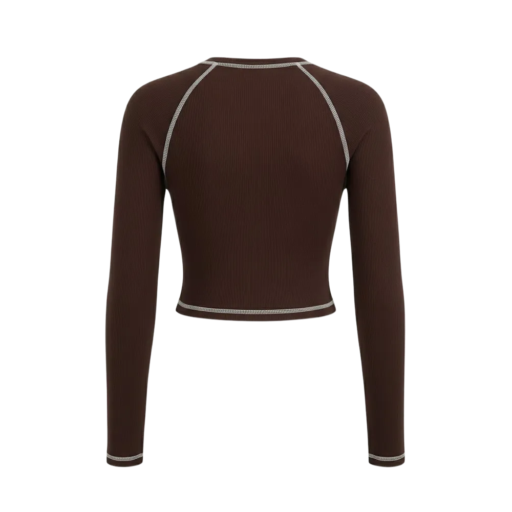 Sknny B*tch Aero Sculpt Cocoa Active Tee