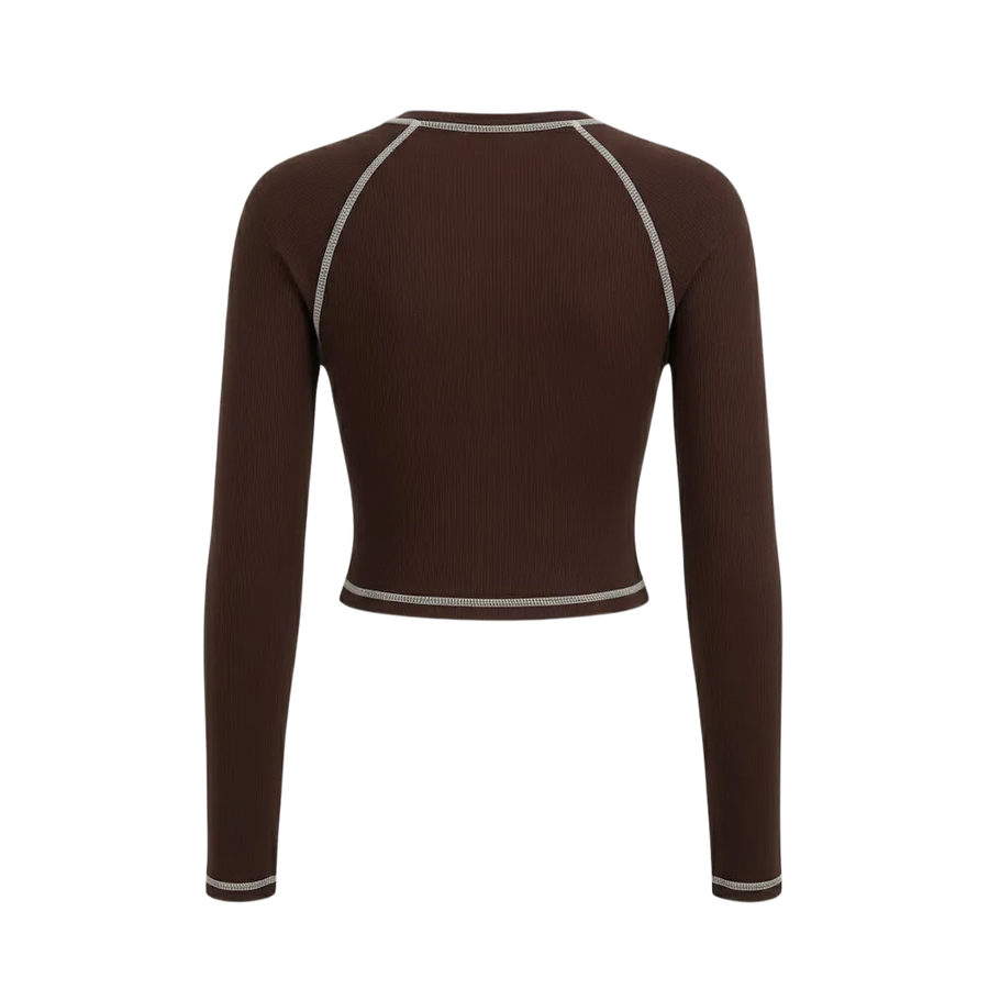 Sknny B*tch Aero Sculpt Cocoa Active Tee
