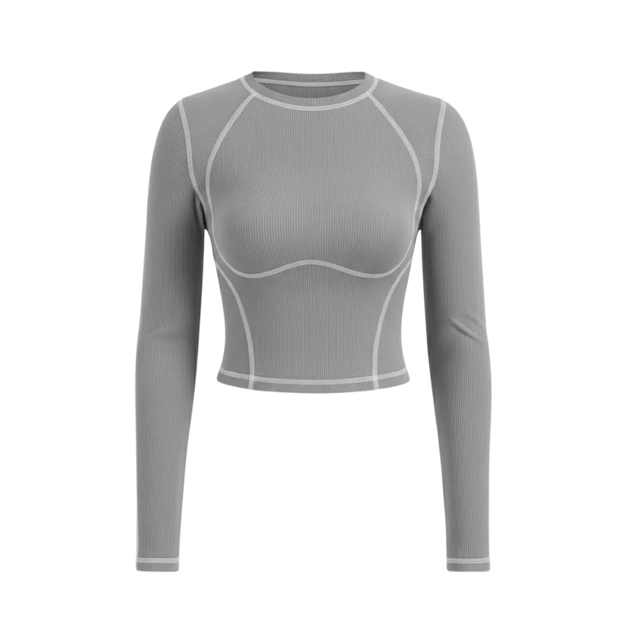 Sknny B*tch Aero Sculpt Gray Active Tee
