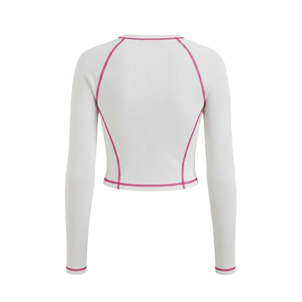 Sknny B*tch Aero Sculpt White Active Tee