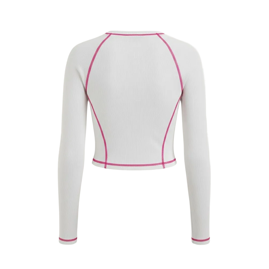Sknny B*tch Aero Sculpt White Active Tee