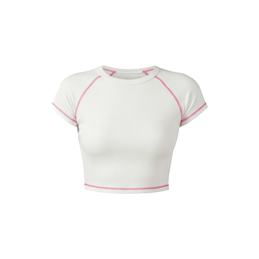 Sknny B*tch Aero White Active Tee