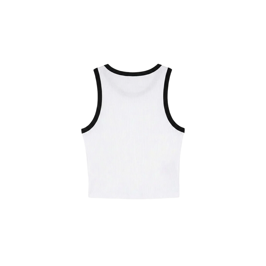 Sknny B*tch Contrast Women White Tank