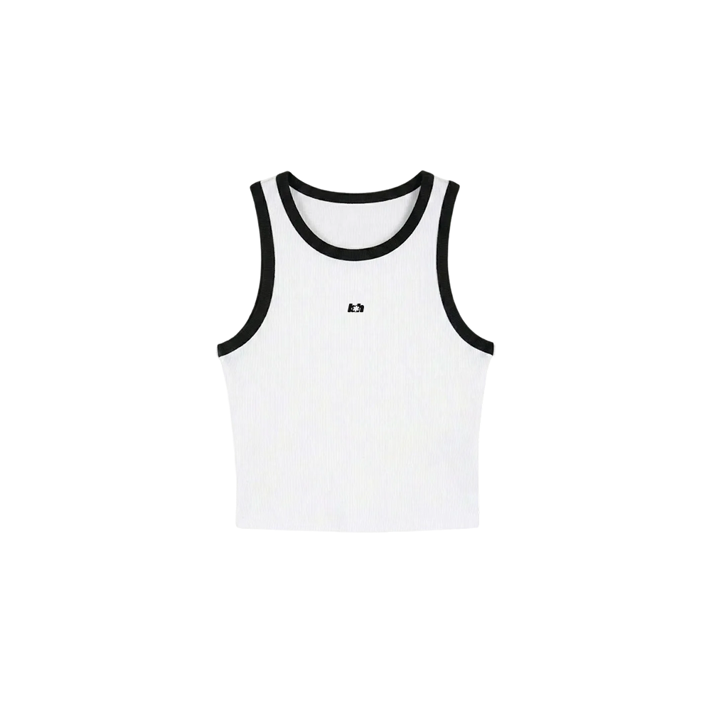 Sknny B*tch Contrast Women White Tank