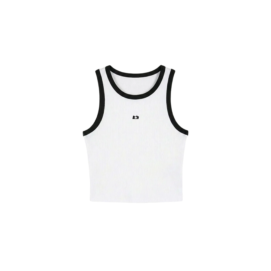 Sknny B*tch Contrast Women White Tank