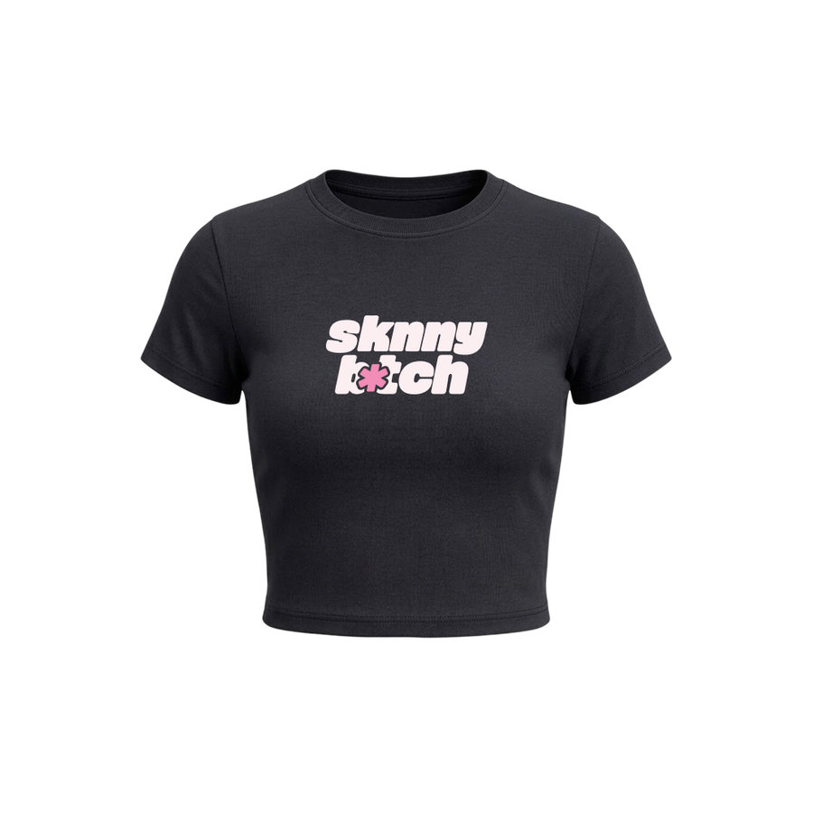 Sknny B*tch Signature Sculpt Black Tee