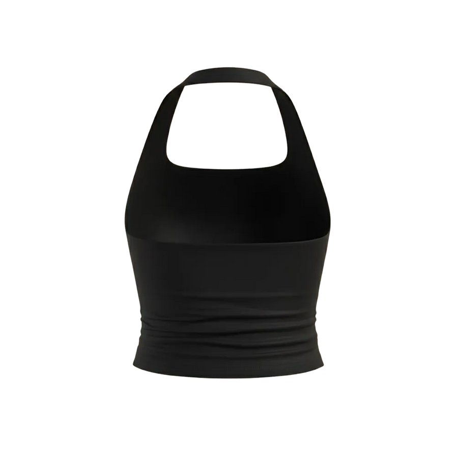 Sknny B*tch Halo Black Halter Top