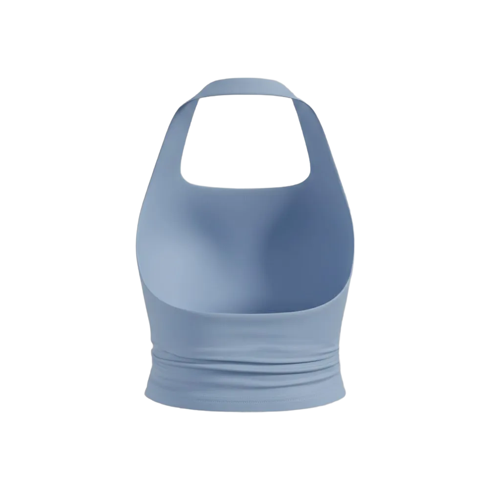Sknny B*tch Halo Powder Blue Halter Top