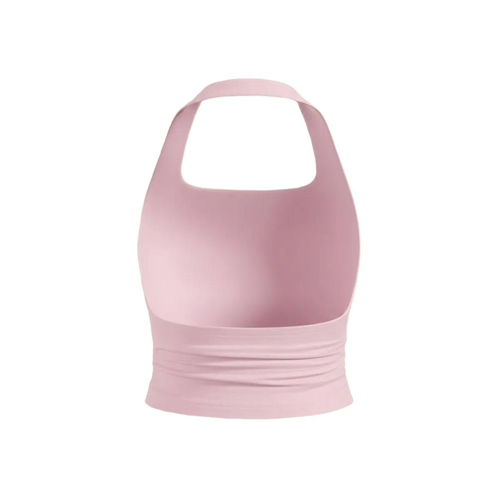 Sknny B*tch Halo Powder Pink Halter Top