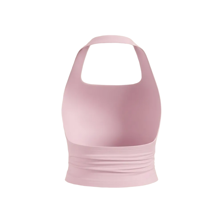 Sknny B*tch Halo Powder Pink Halter Top