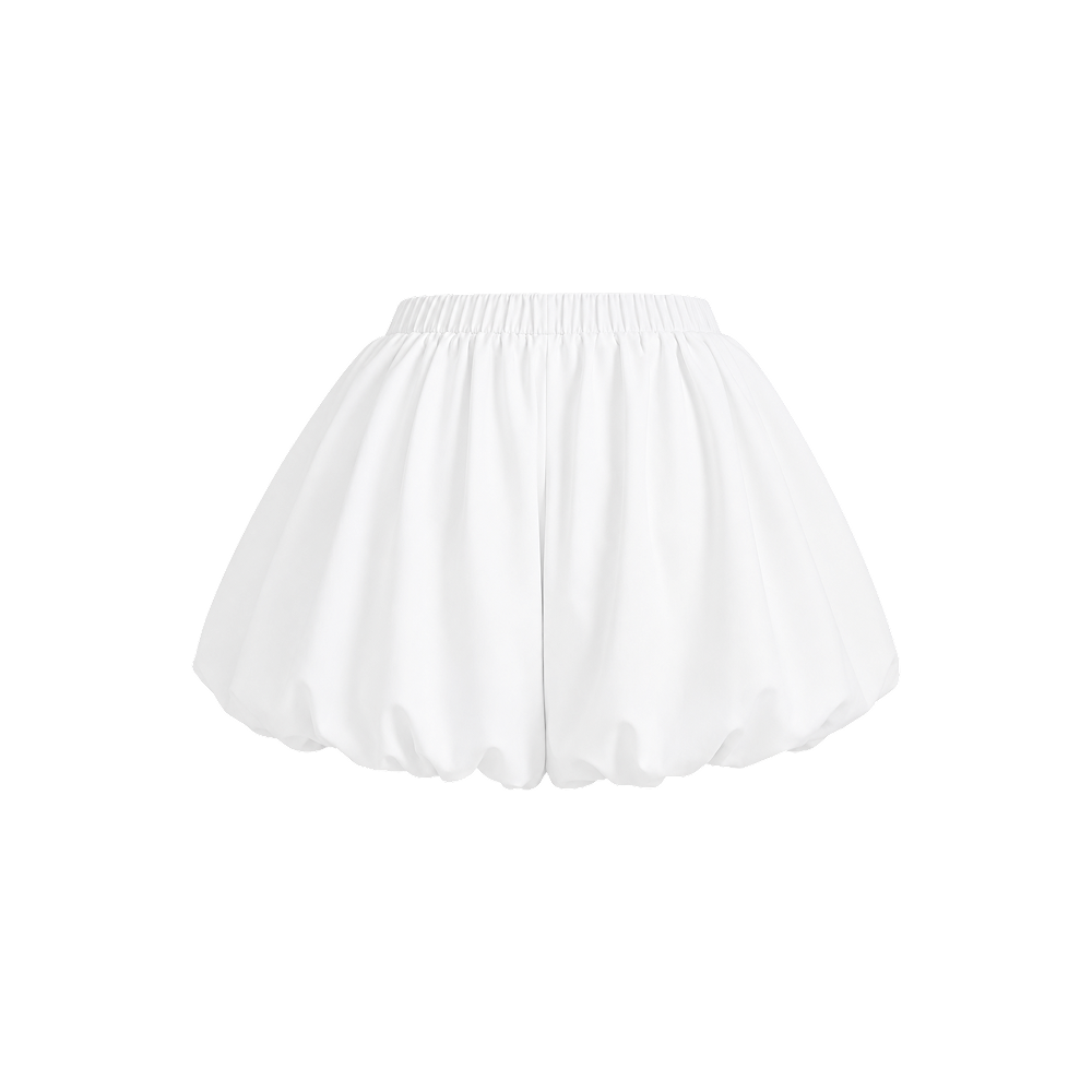 Sknny B*tch Noir Muse White Bubble Skort