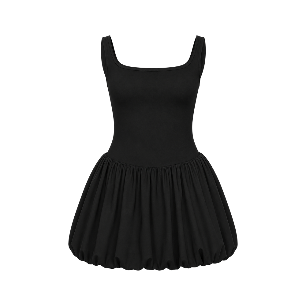 Sknny B*tch Sculpt Muse Black Active Dress