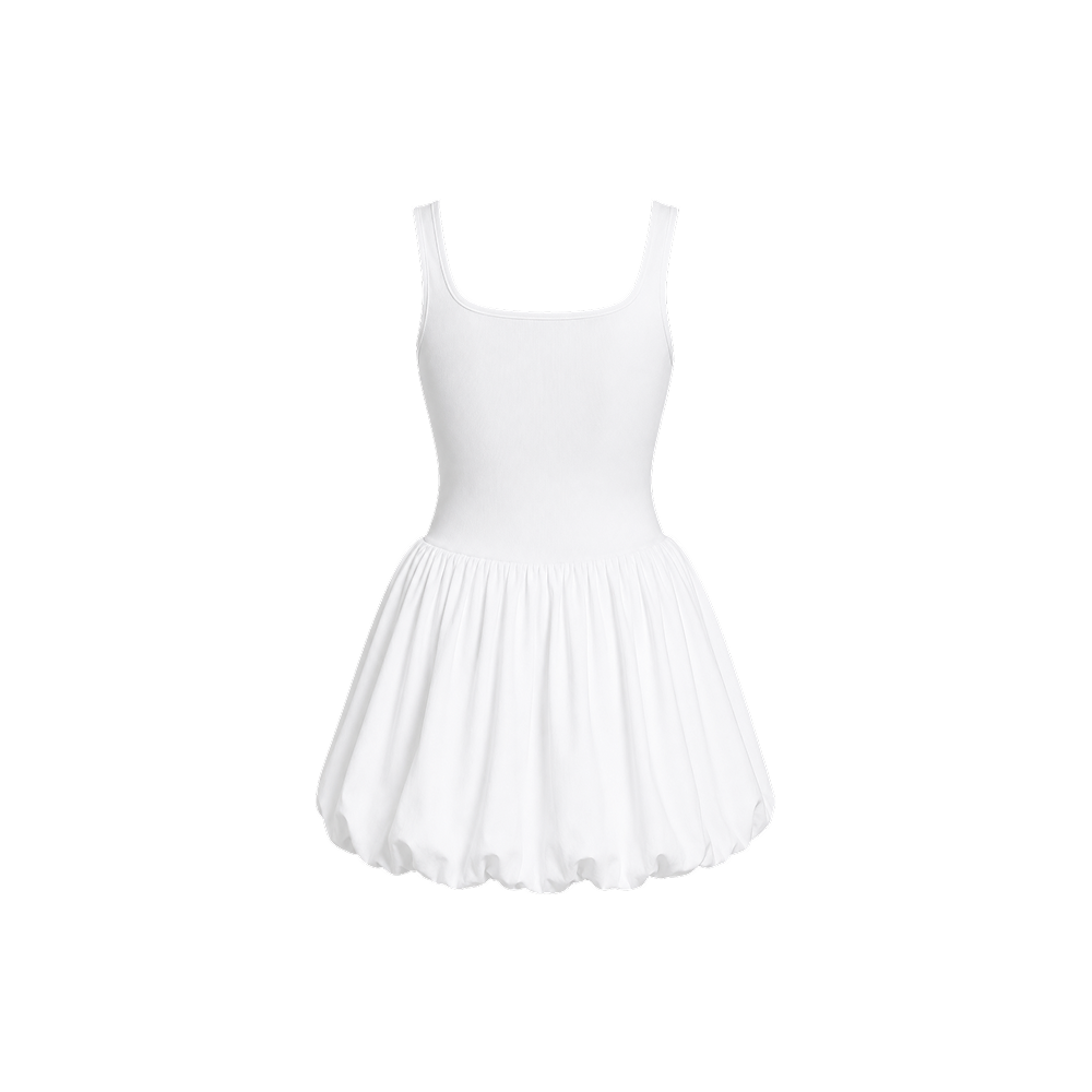 Sknny B*tch Sculpt Muse White Active Dress