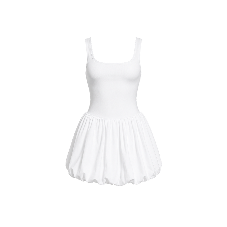 Sknny B*tch Sculpt Muse White Active Dress