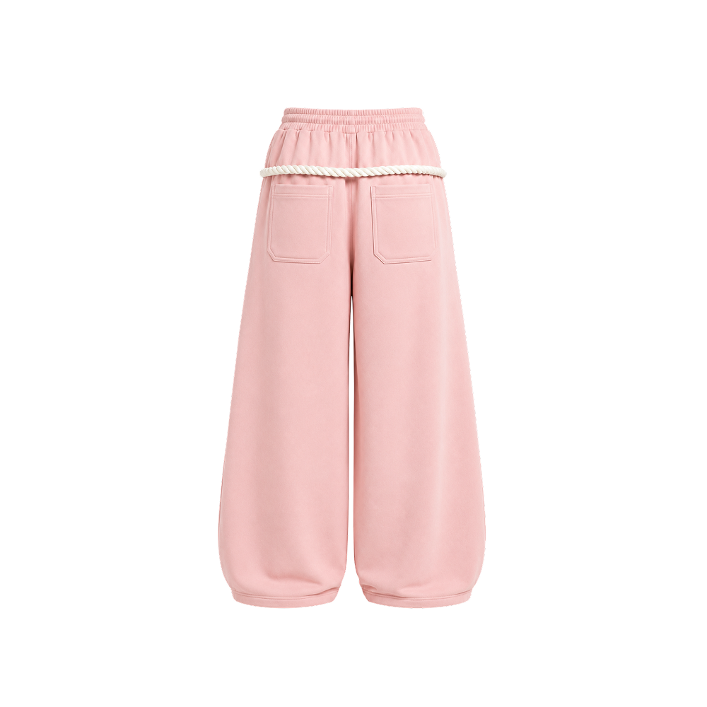 Sknny B*tch Signature Powder Pink Rope Sweatpants
