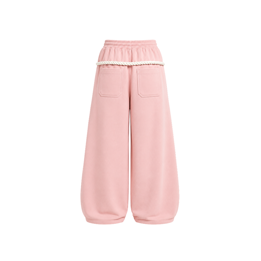 Sknny B*tch Signature Powder Pink Rope Sweatpants