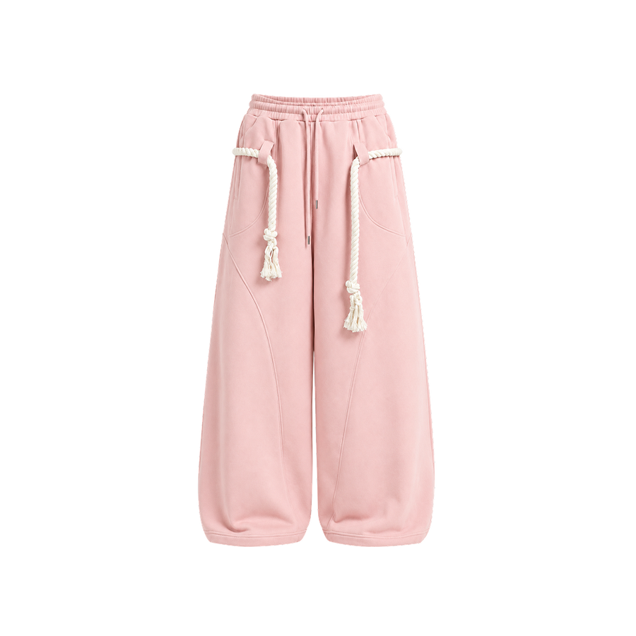 Sknny B*tch Signature Powder Pink Rope Sweatpants