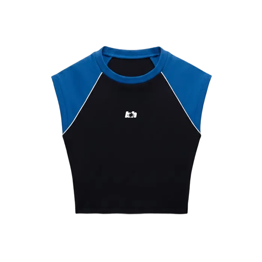 Sknny B*tch Velocity Blue Crop Top